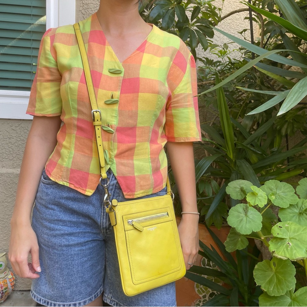 Coach Yellow Crossbody Bag